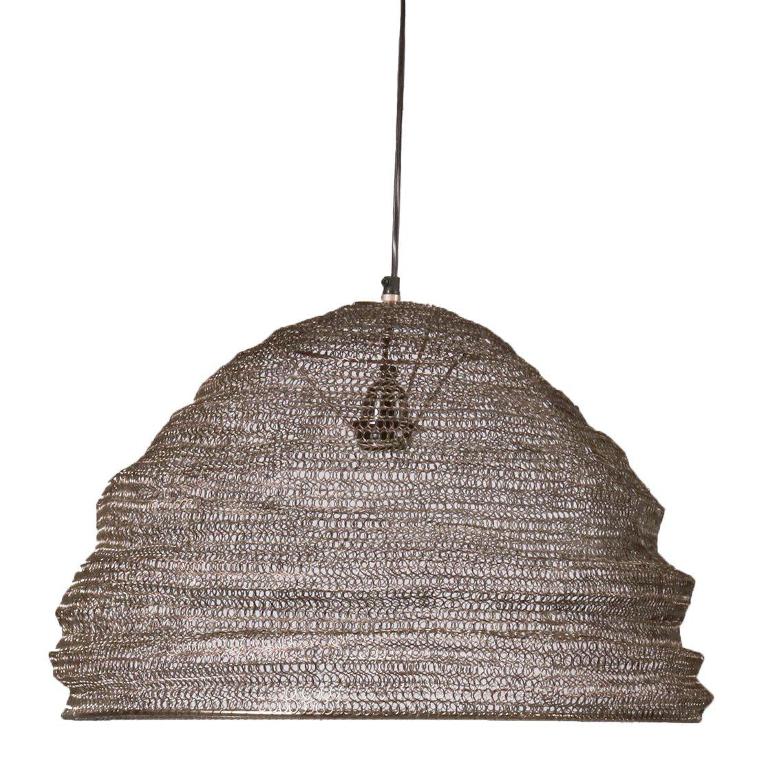 Hängelampe Kimberley Silber ,Pendelleuchte Silber, Durchmesser 52 cm