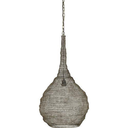Hängelampe Kimberley Silber ,Pendelleuchte Silber, Durchmesser 80 cm