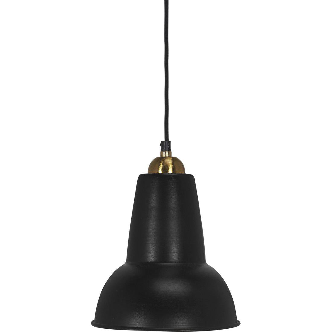 Hängelampe Metall, Pendelleuchte Matt Schwarz, Durchmesser 21 cm