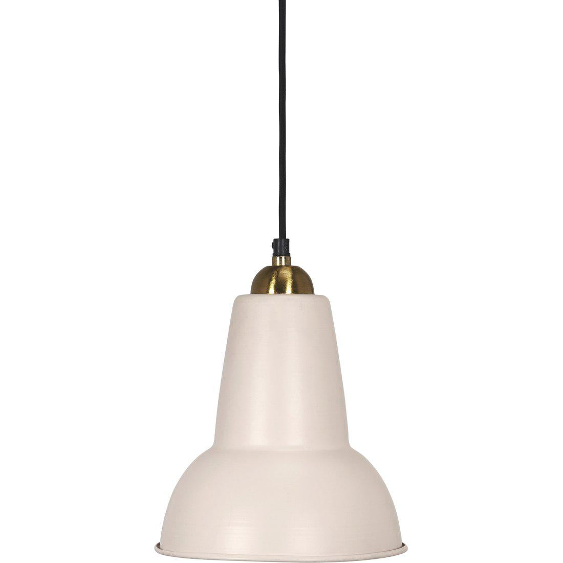 Hängelampe Metall, Pendelleuchte Matt Beige, Durchmesser 21 cm