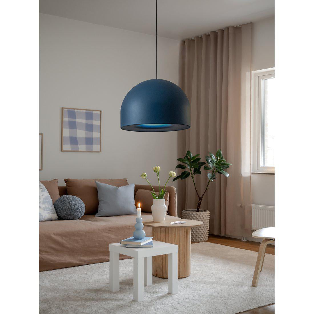 Hängelampe Blau ,Pendelleuchte Blau,  Durchmesser 40 cm