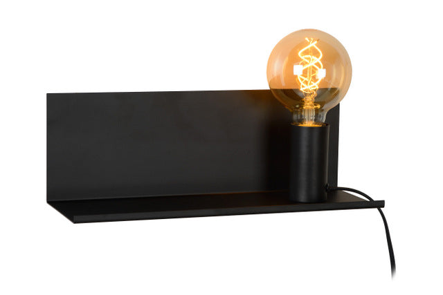 Wandlampe schwarz, 1xE27