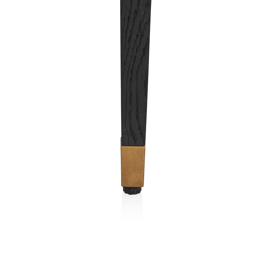 Konsole schwarz Eiche furniert, Wandtisch Eiche furniert, Konsole Eiche furniert, Breite 160 cm