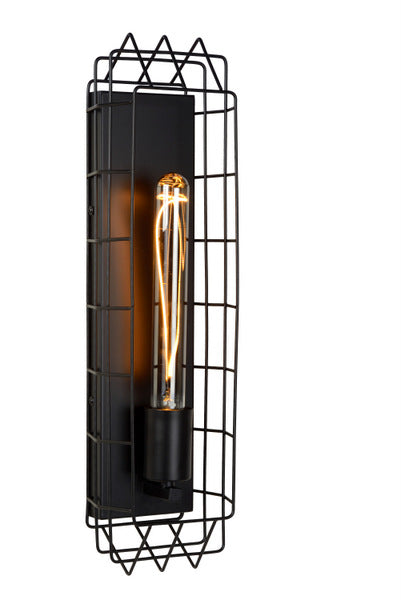 Wandlampe schwarz Industriedesign, Wandleuchte schwarz Metall