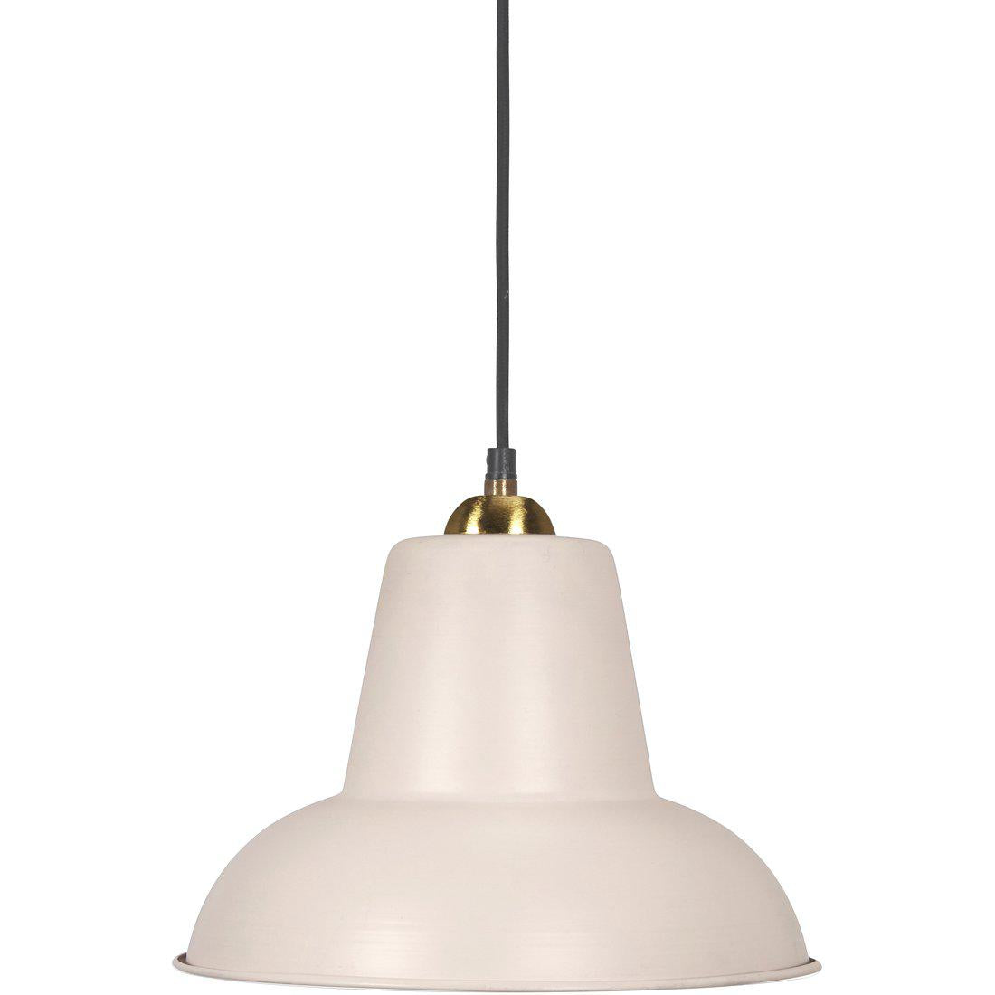 Hängelampe Metall, Pendelleuchte Matt Beige, Durchmesser 30 cm