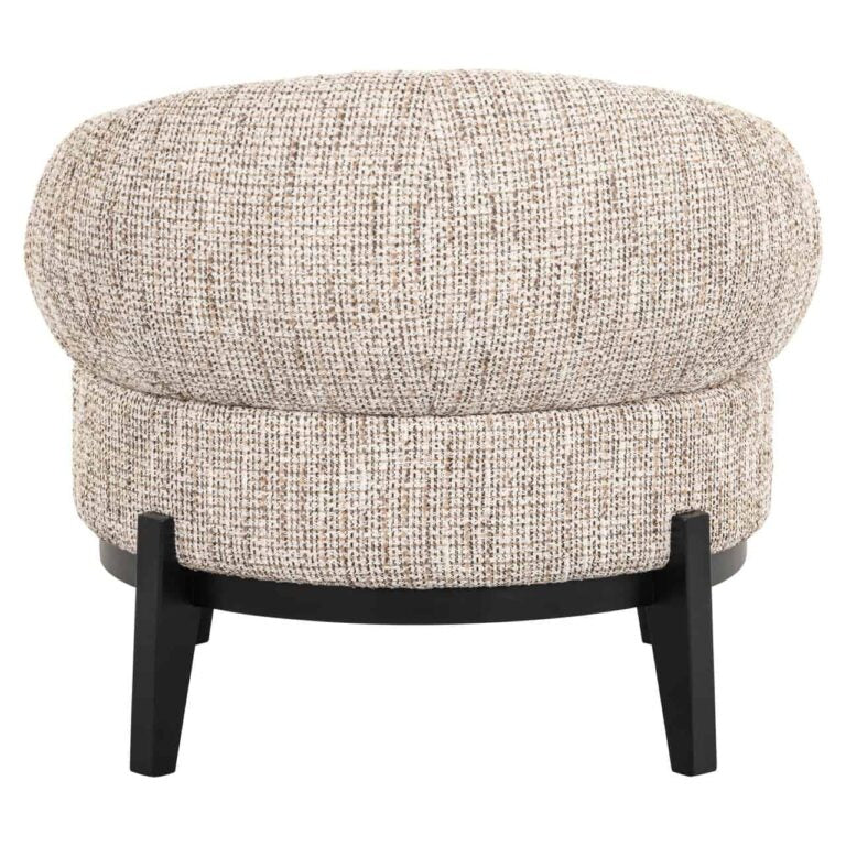 Sessel beige-schwarz, Longe-Sessel beige, Breite 87 cm cm
