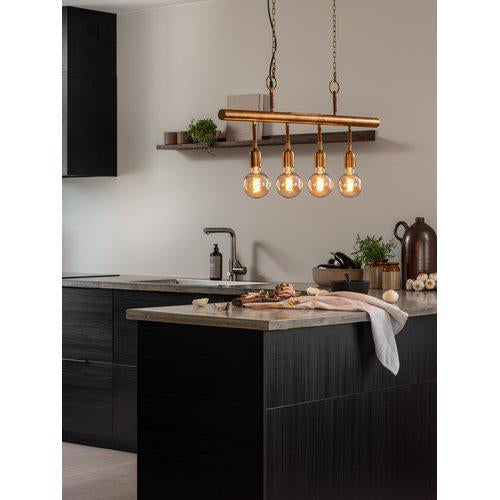 Hängelampe Antik-Messing ,Pendelleuchte Gold