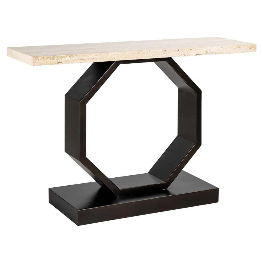 Konsole Travertinstein, Konsolentisch Travertin, Wandtusch Travertinstein, Breite 130 cm