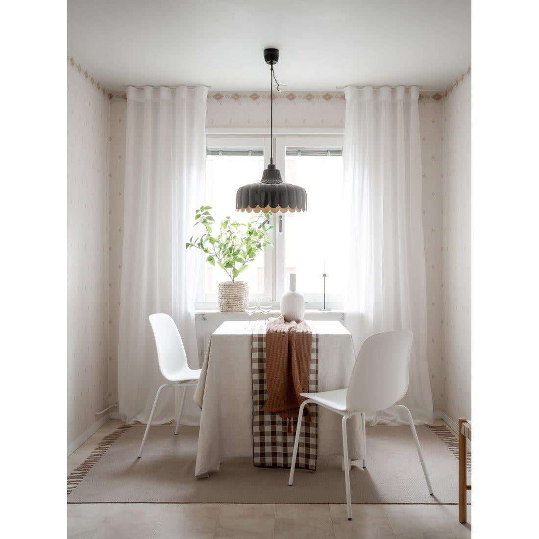 Hängelampe Metall, Pendelleuchte Schwarz/Gold, Durchmesser 43 cm