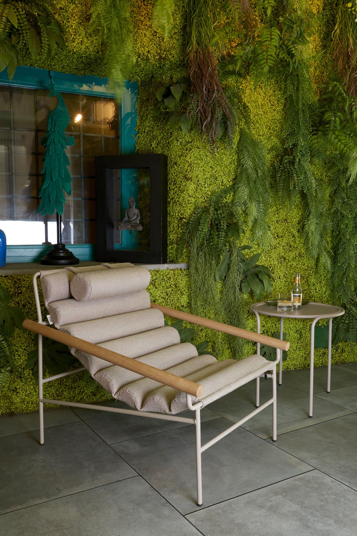 Sessel beige, Loungsessel beige