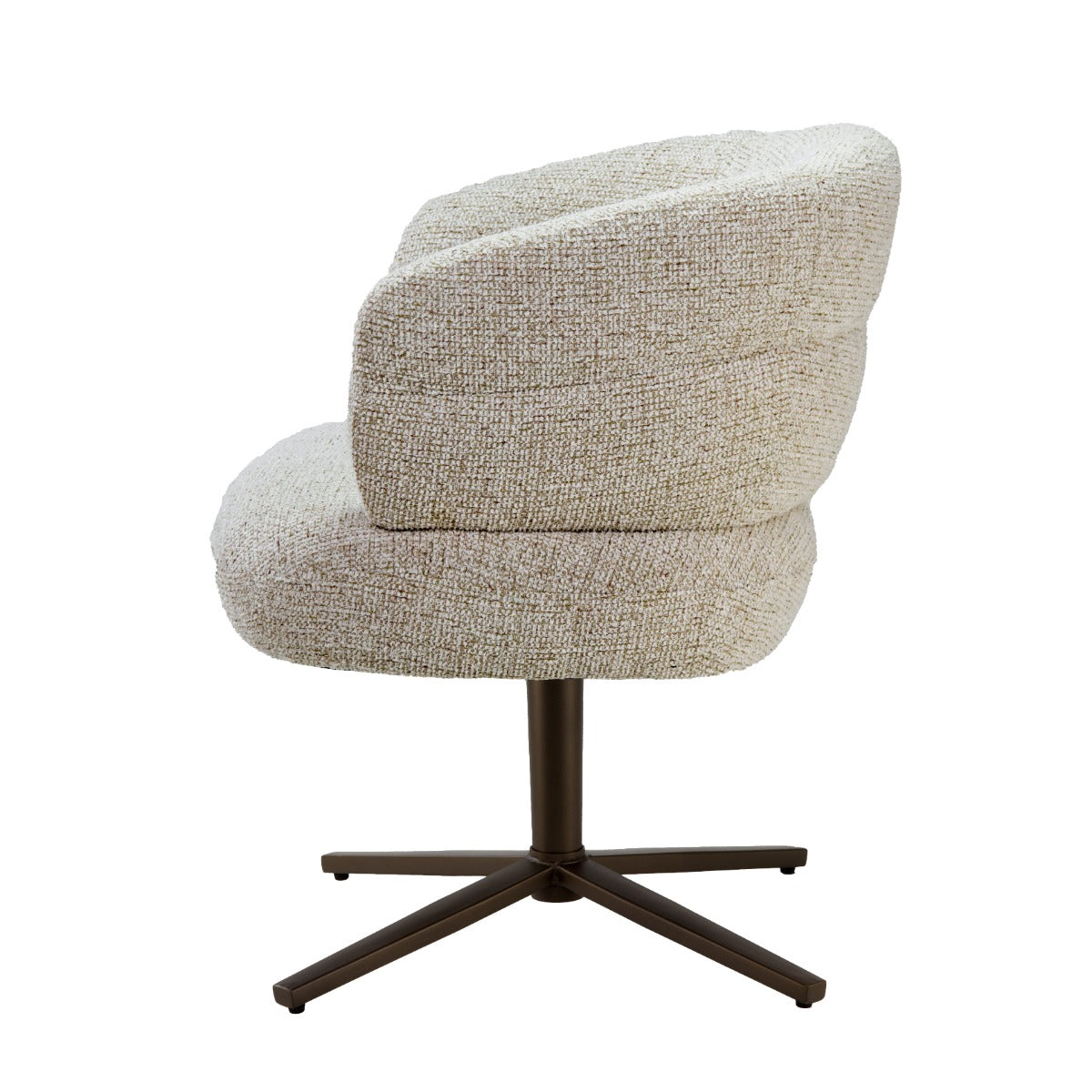 Stuhl drehbar Farbe beige, Esszimmerstuhl drehbar, Breite 69 cm