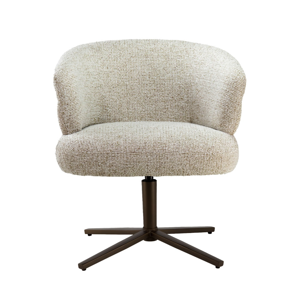 Stuhl drehbar Farbe beige, Esszimmerstuhl drehbar, Breite 69 cm