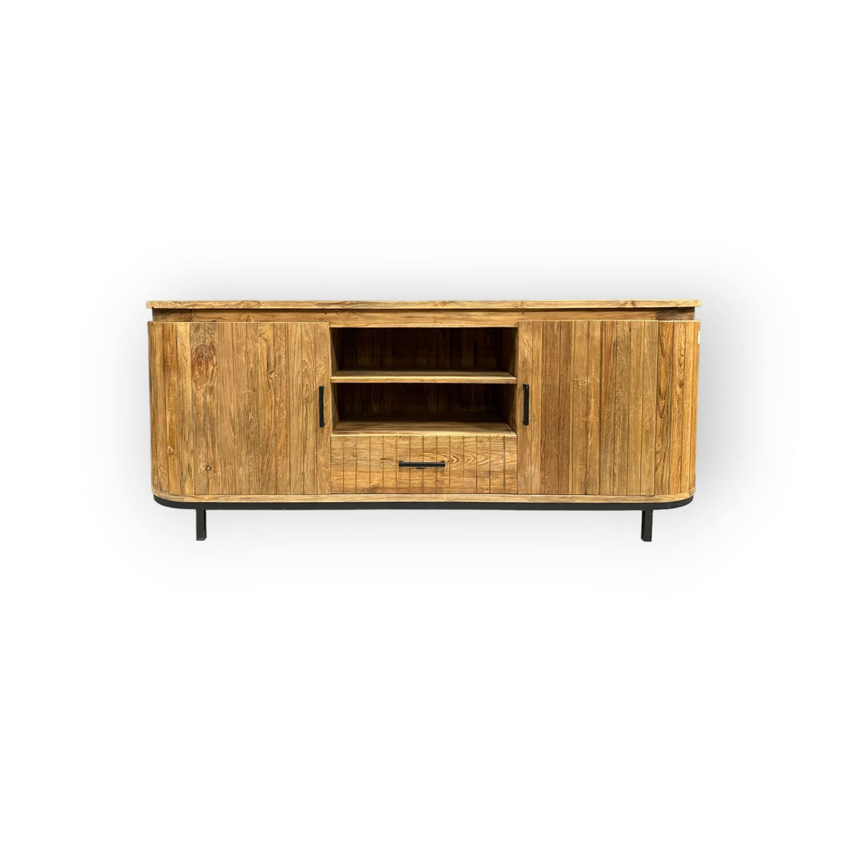 Sideboard Teak-Holz, Anrichte Holz, Breite 220 cm