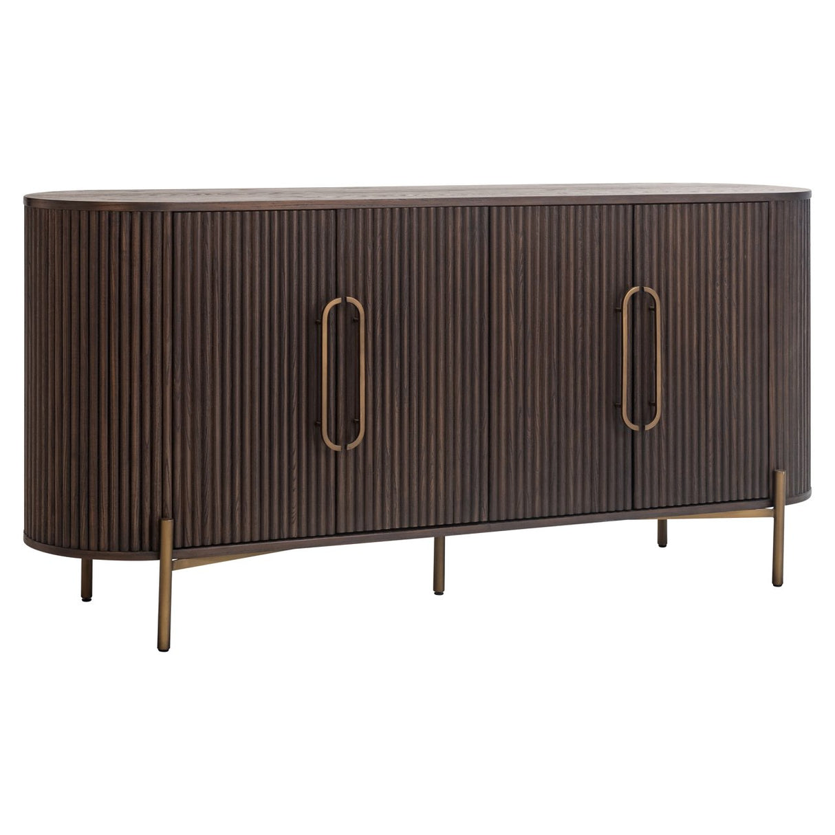 Sideboard braun Eiche, Anrichte braun, Breite 180 cm