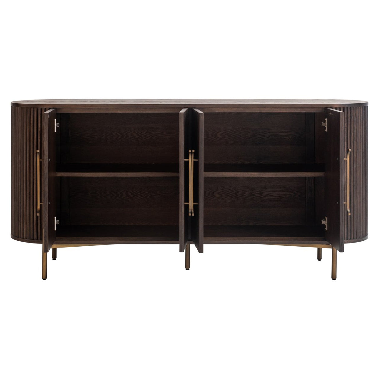 Sideboard braun Eiche, Anrichte braun, Breite 180 cm