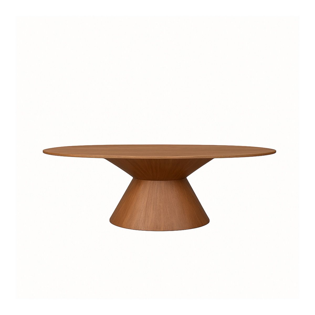 Esstisch oval braun, Tisch oval braun, Länge 200 cm