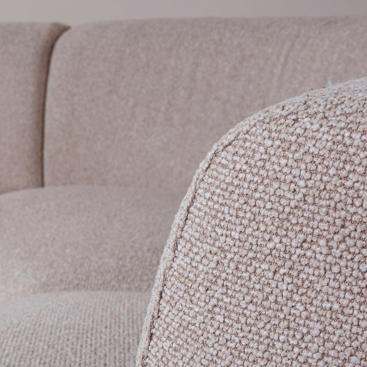 Sofa halbrund Natur-Stoff, Sofa modern, Lounge-Sofa halbrund, Breite 350 cm