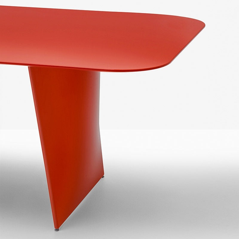 Design Esstisch Farbe rot, Tisch rot, roter Konferenztisch, Länge 240-360 cm