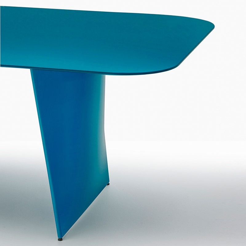 Design Esstisch Farbe Terracotta, Tisch Terracotta, Konferenztisch Terracotta, Länge 240-360 cm