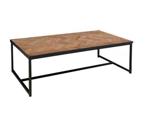 Couchtisch Holz, Tisch Industriedesign, Breite 120 cm