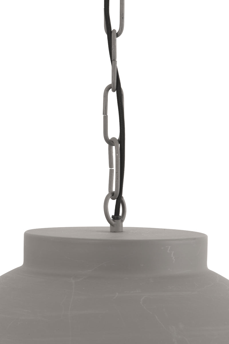 Pendelleuchte grau, Hängelampe grau, Durchmesser 60 cm