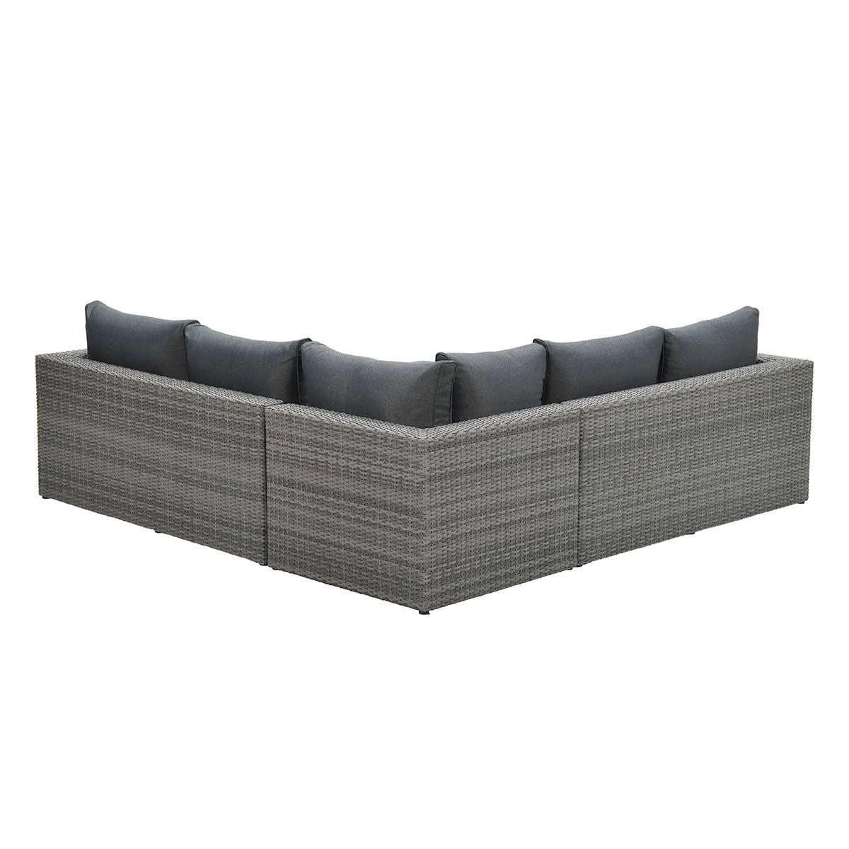 Loungesofa grau 4-teilig, Maße 240x240 cm