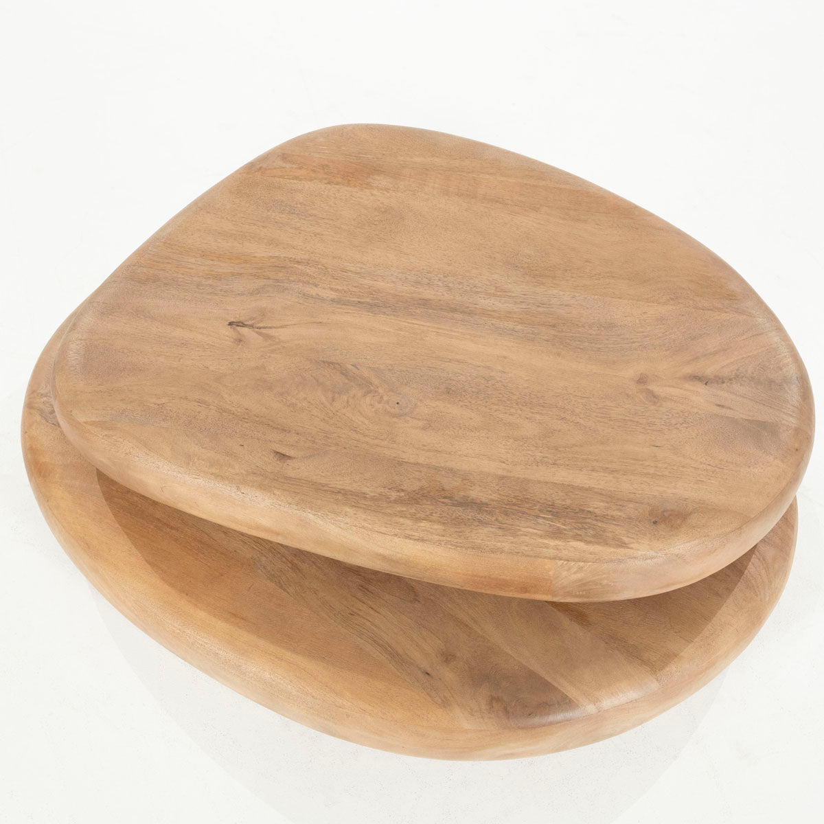 Couchtische ausziehbar-drehbar, Couchtisch Natur-Holz, Breite 100 cm