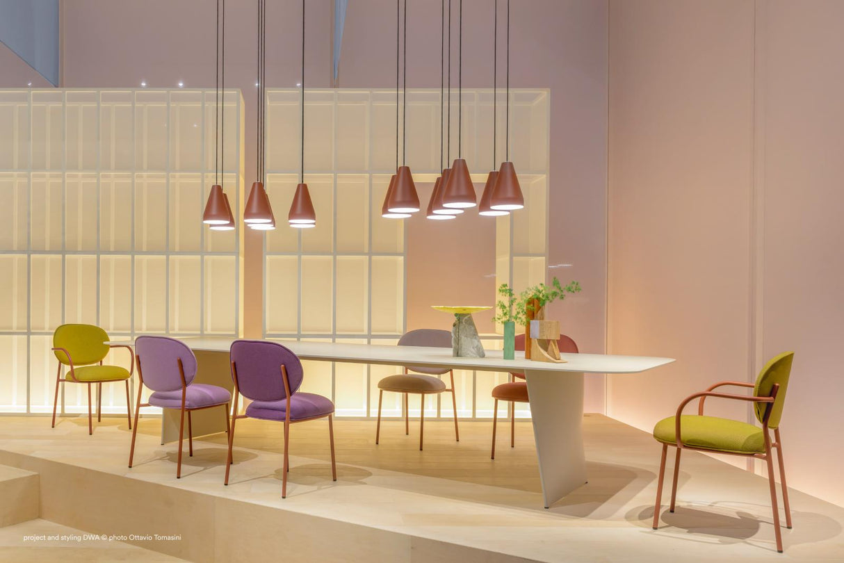 Design Esstisch Farbe taupe Tisch taupe, Länge 240-360 cm