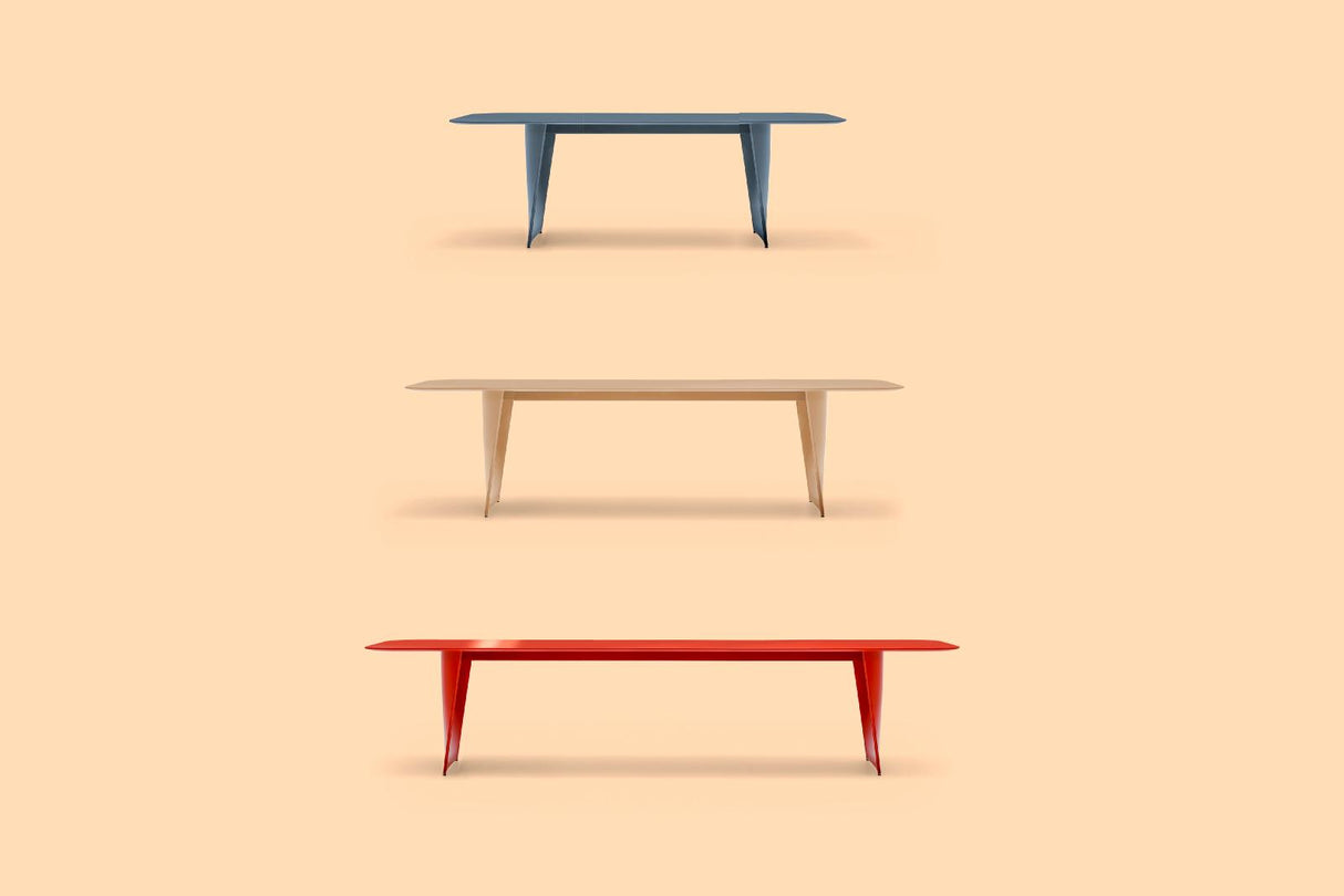 Design Esstisch Farbe taupe Tisch taupe, Länge 240-360 cm