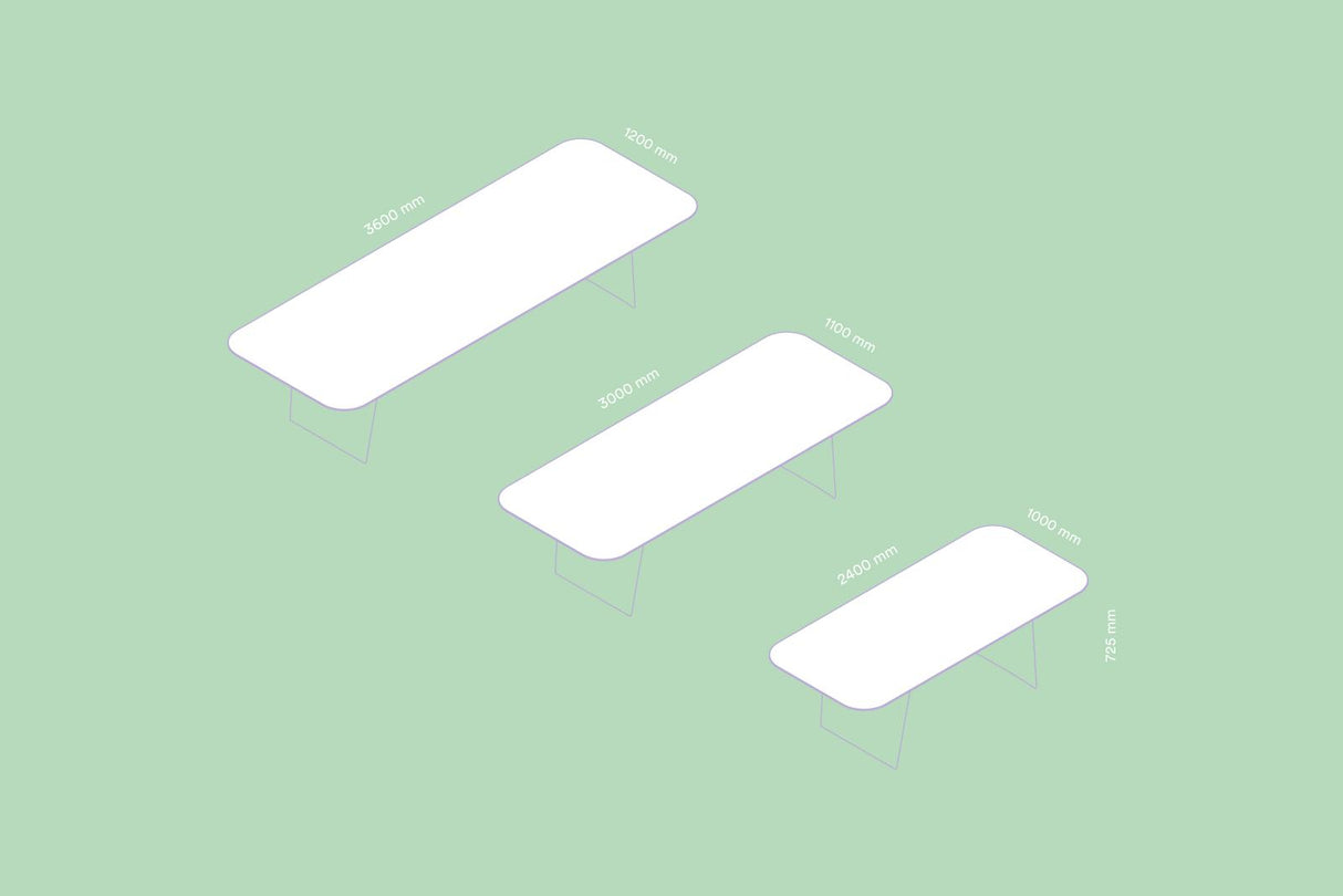 Design Esstisch Farbe taupe Tisch taupe, Länge 240-360 cm