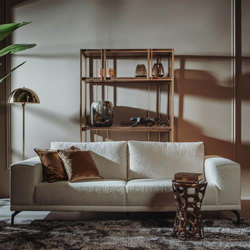 Regal braun-Bronze, Bücherregal braun, Maße: 200x120 cm