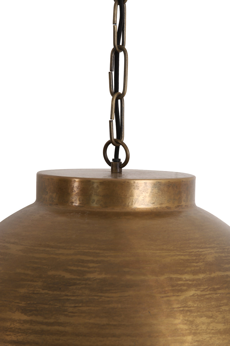 Pendelleuchte Bronze, Hängelampe Antik-Gold, Durchmesser 60 cm