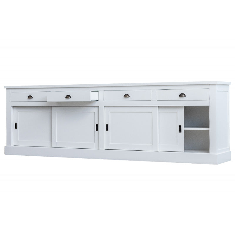 Sideboard weiß Landhausstil, Anrichte weiß Landhaus, Breite 300 cm