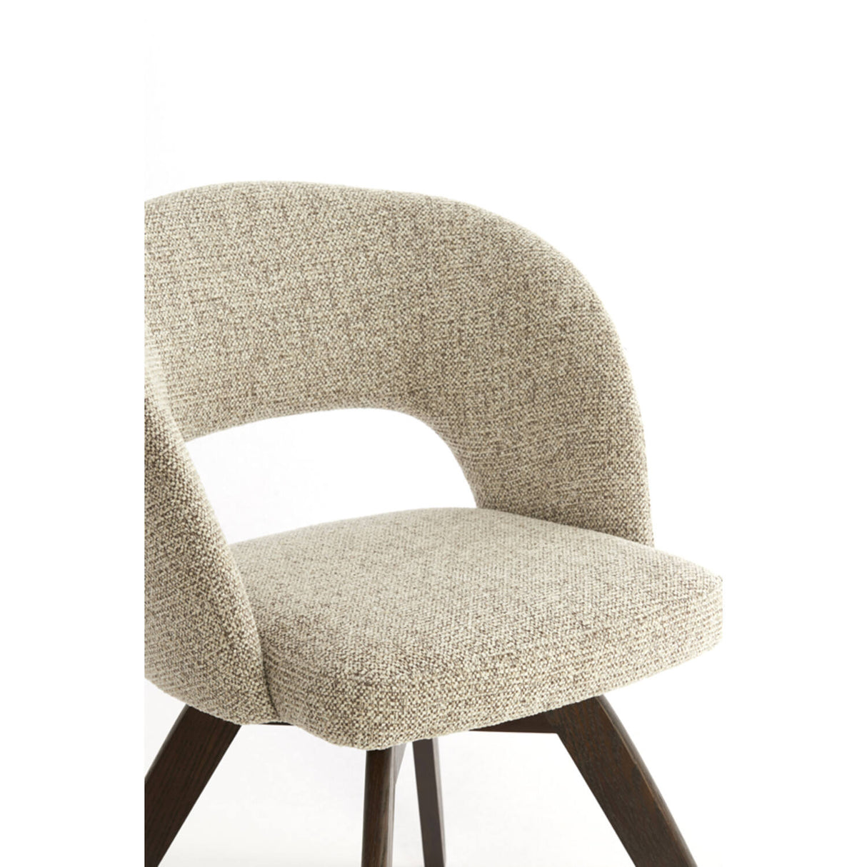 Stuhl drehbar braun gepolstert, Stuhl Holz-braun