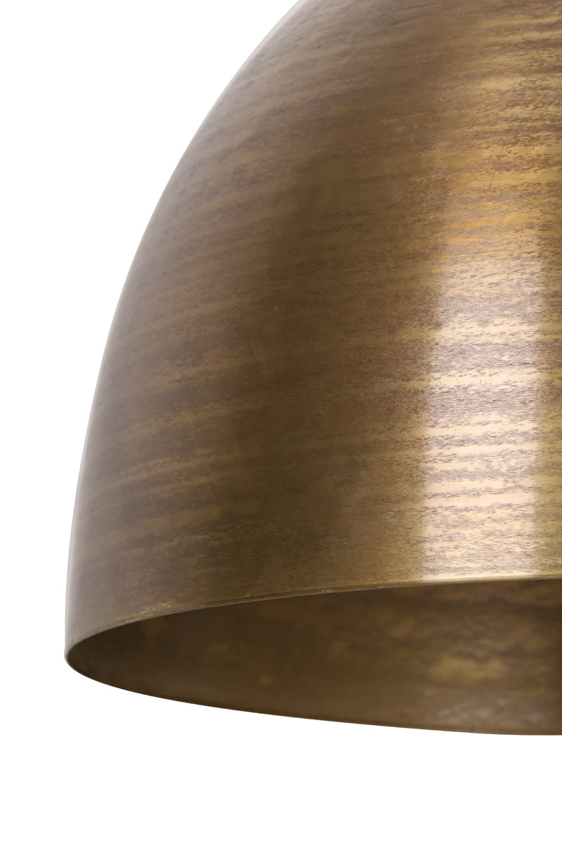 Pendelleuchte Bronze, Hängelampe Antik-Gold, Durchmesser 60 cm