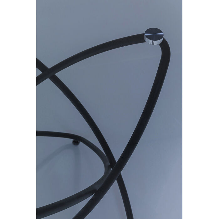 Runder Glastisch schwarz, Esstisch rund schwarz, Glastisch rund, Durchmesser 120 cm