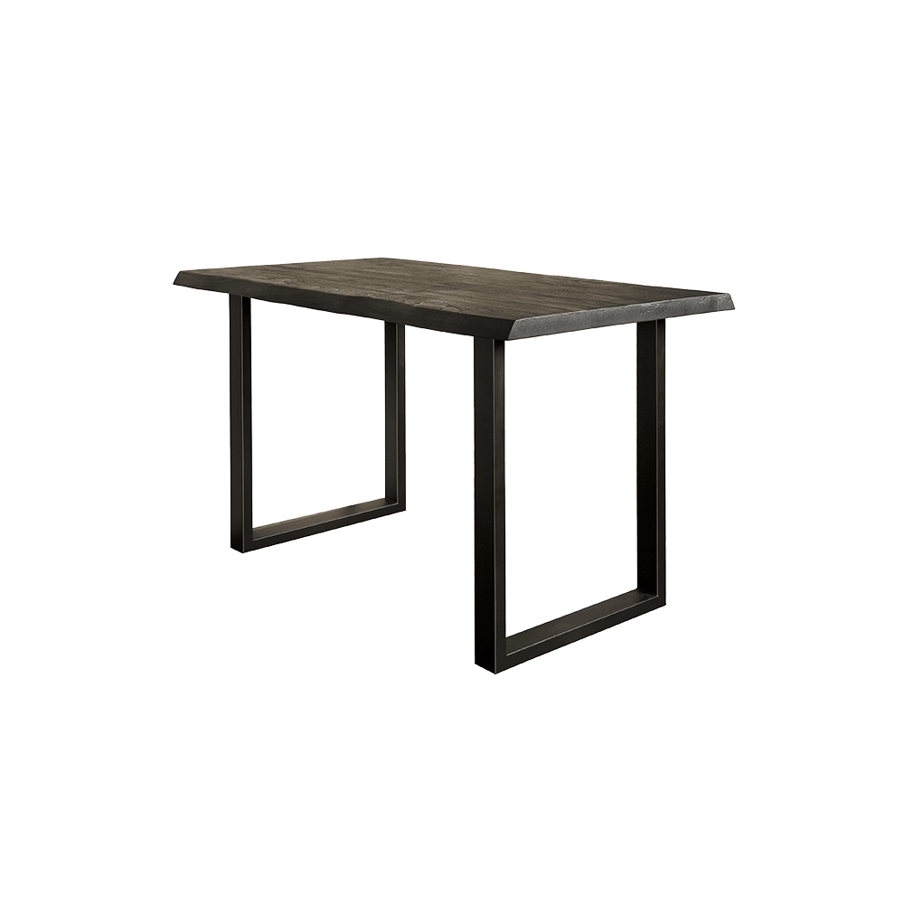 Bartisch schwarz, Bartisch Metall-Gestell, Bartisch Breite 140 cm, Höhe 95 cm