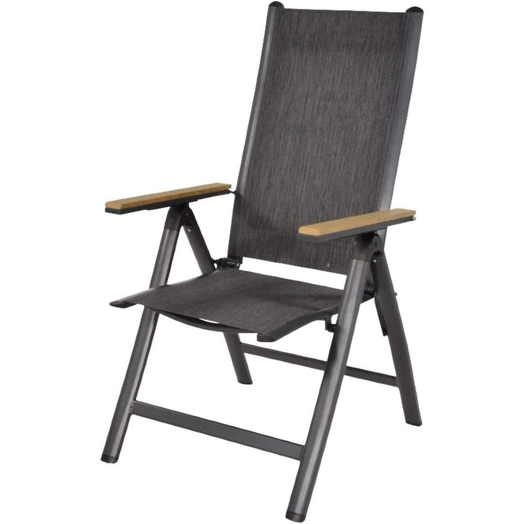 Hochlehner anthrazit, Gartenstuhl anthrazit