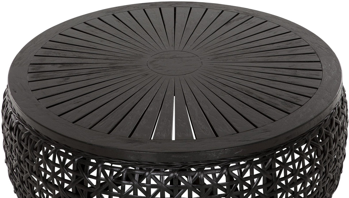 Couchtisch rund schwarz, Kaffeetisch schwarz rund, Durchmesser 100 cm