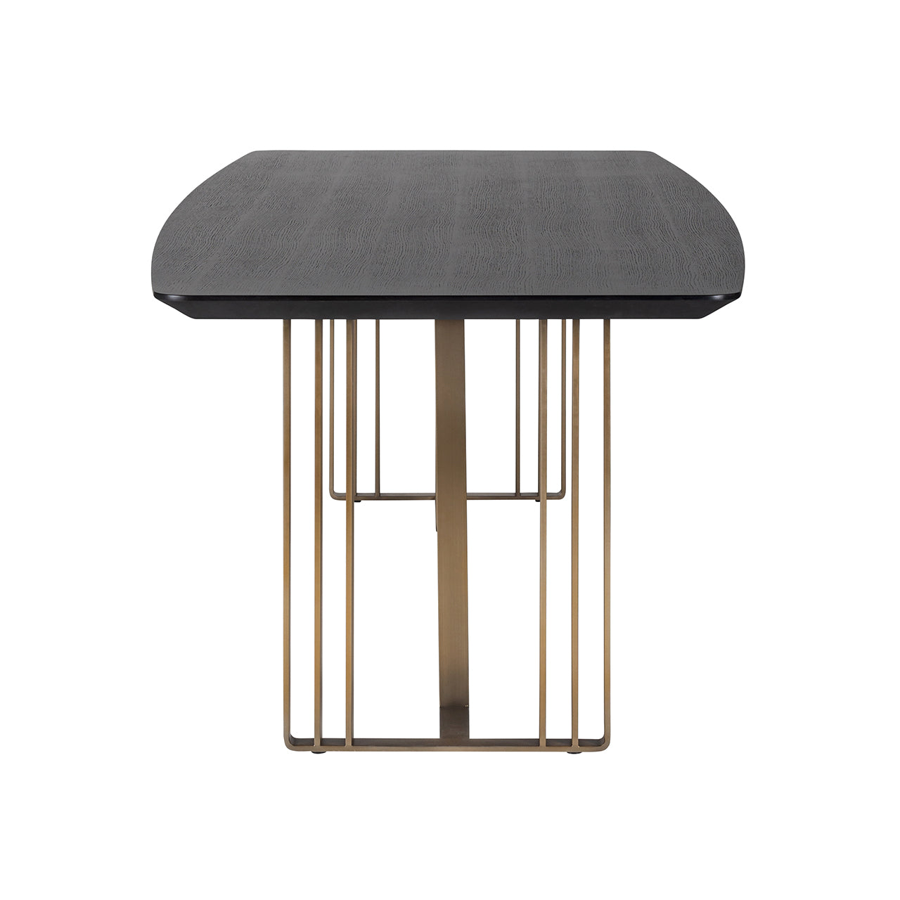 Esstisch schwarz-Gold, Tisch Gold-schwarz, Länge 260 cm