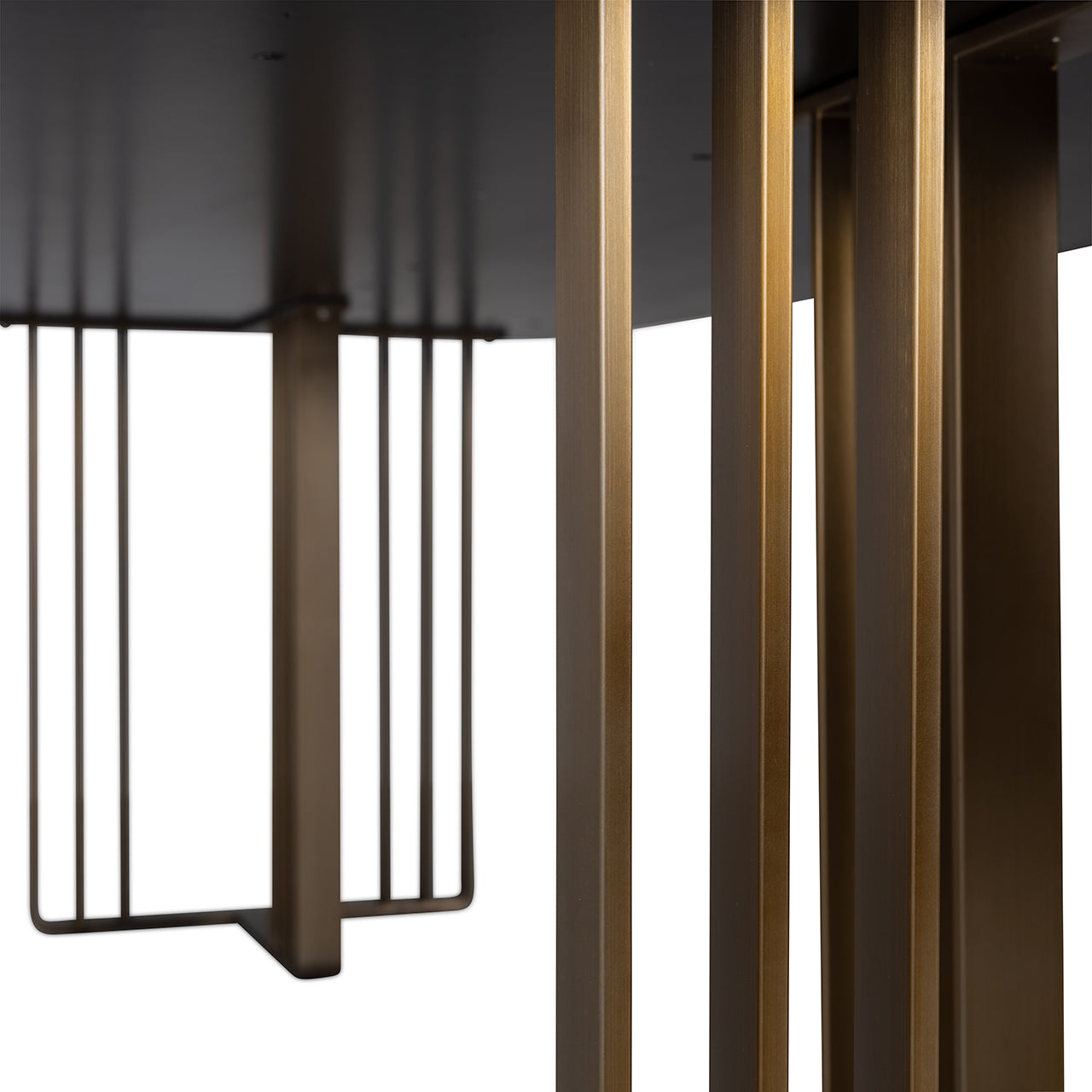 Esstisch schwarz-Gold, Tisch Gold-schwarz, Länge 260 cm