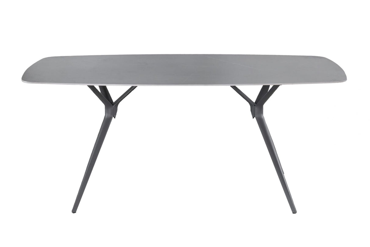 Gartentisch grau, Esstisch grau, Outdoortisch grau, Länge 180 cm