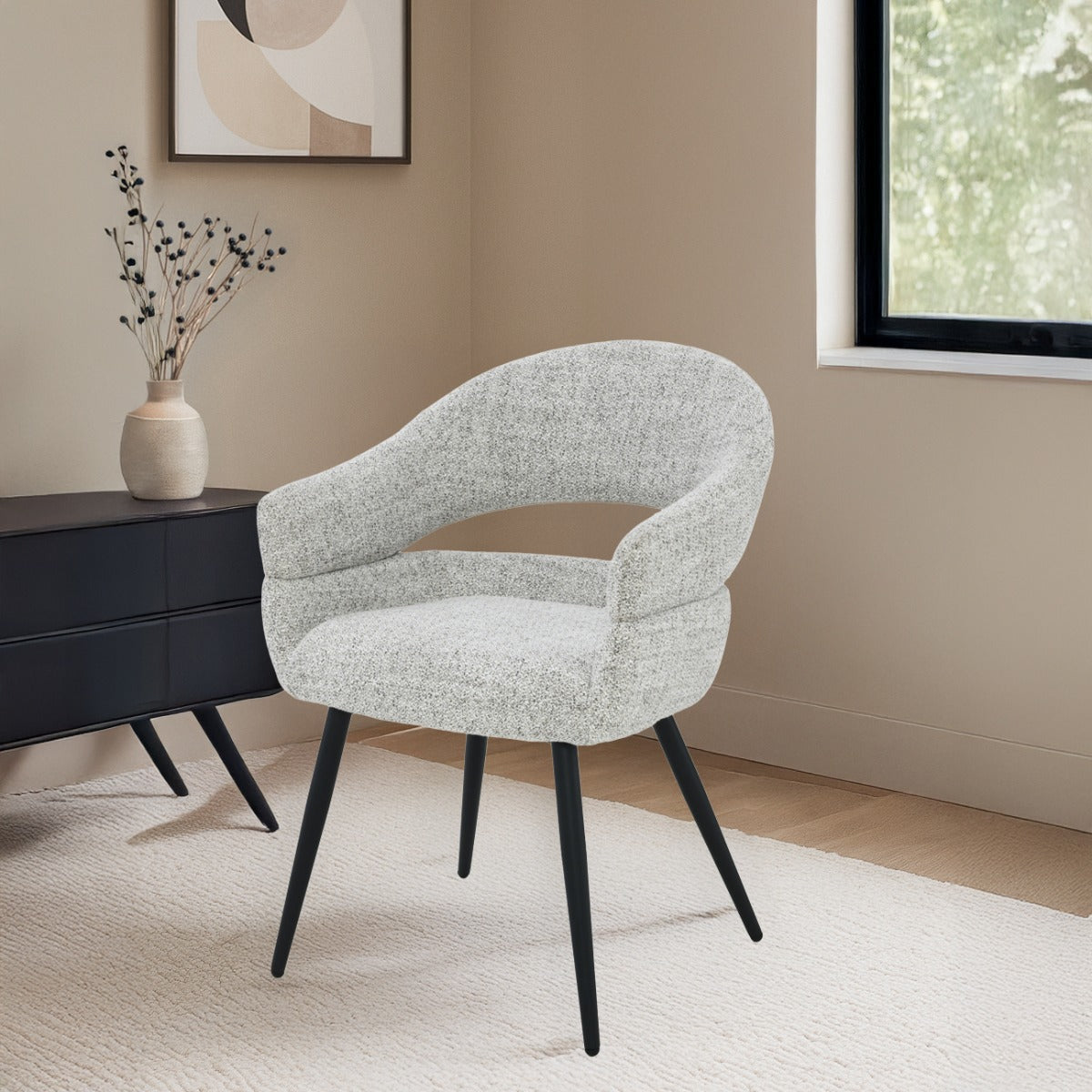 Stuhl beige-grau, Esszimmerstuhl beige
