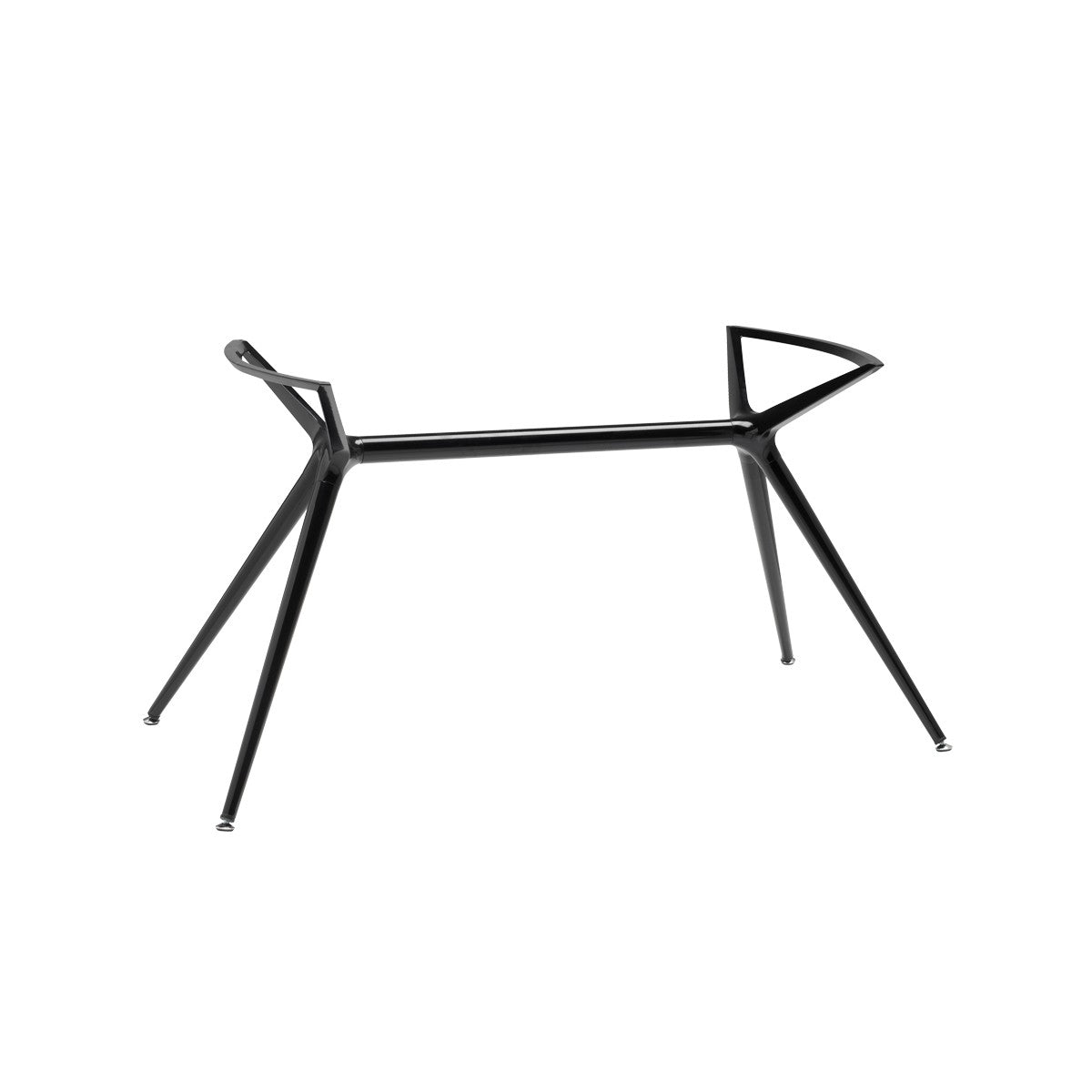 Glastisch schwarz, Esstisch schwarz Glasplatte, Tisch Glasplatte rechteckig, Breite 180 cm