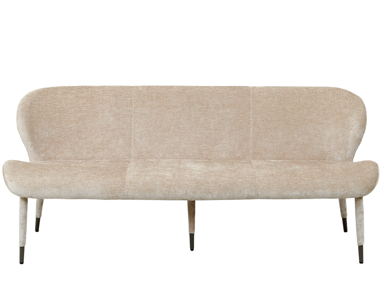 Sitzbank beige, Sitzbank Textil beige, Länge 200 cm