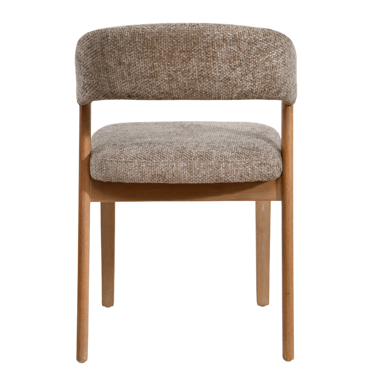 Stuhl taupe, Stuhl Holz-Gestell Naturholz