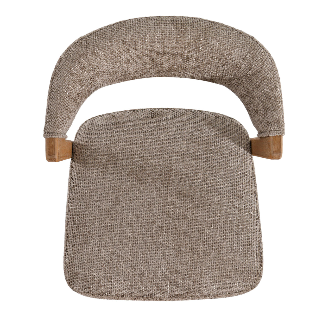 Stuhl taupe, Stuhl Holz-Gestell Naturholz