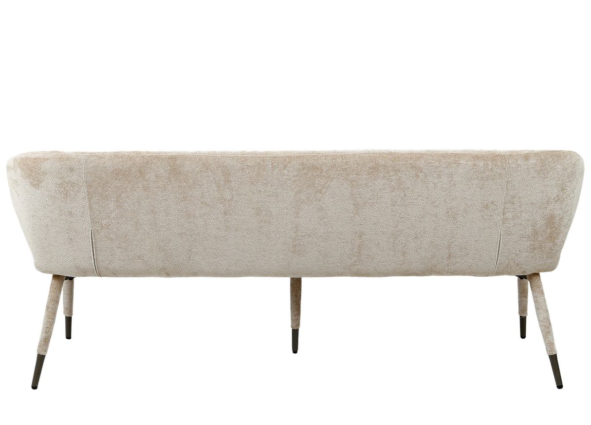 Sitzbank beige, Sitzbank Textil beige, Länge 200 cm