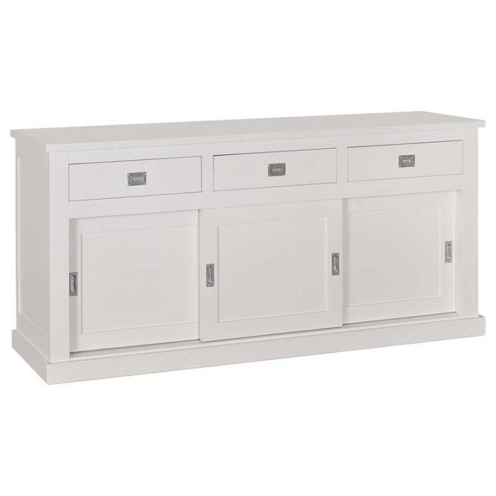 Sideboard weiß Landhausstil, Anrichte weiß Landhaus, Breite 200 cm