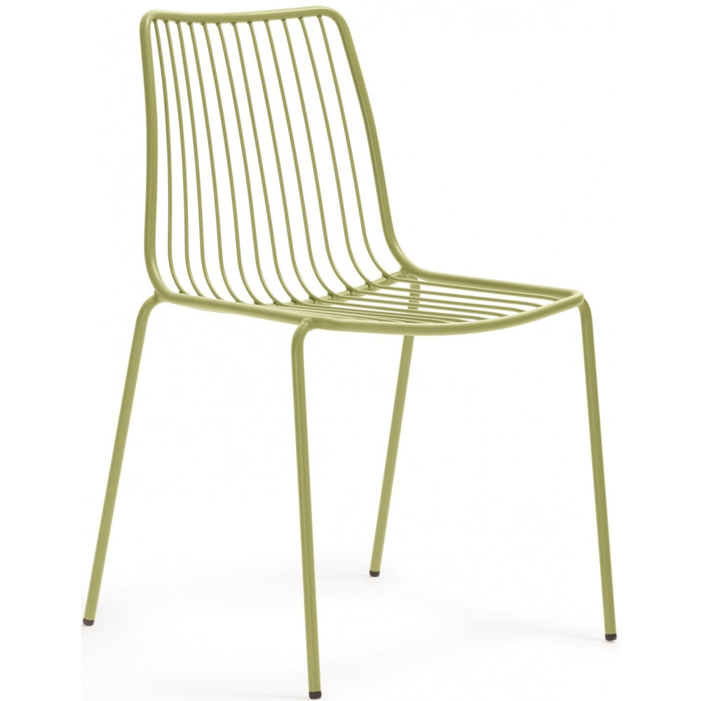 Metall Gartenstuhl terracotta, Gartenstuhl gelb Metall, Outdoorstuhl terracotta Metall, Höhe 84 cm